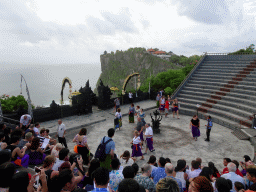 The Amphitheatre of the Pura Luhur Uluwatu temple, right before the Kecak and Fire Dance