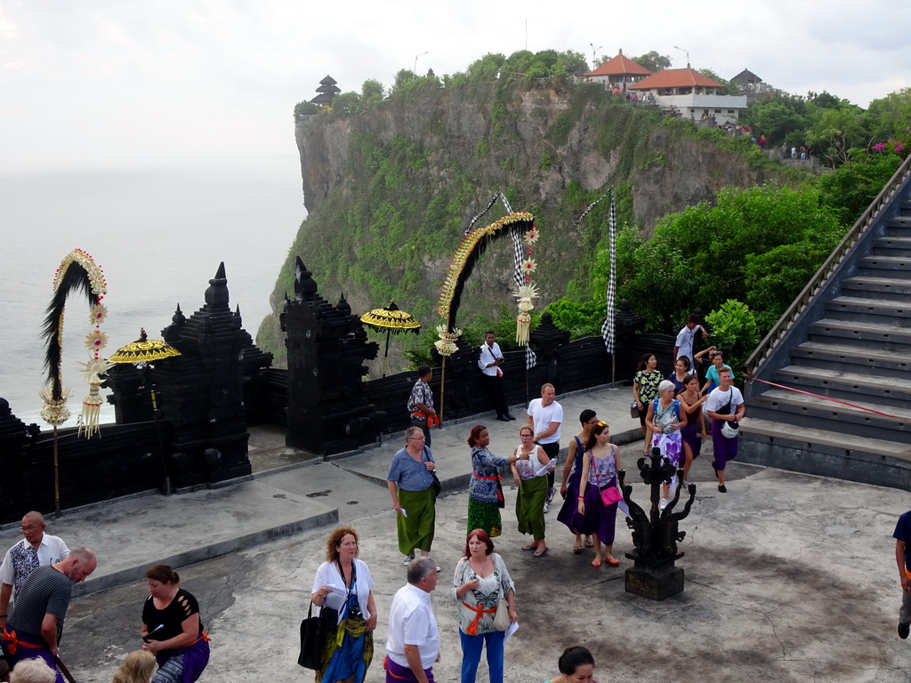 The Amphitheatre of the Pura Luhur Uluwatu temple, right before the Kecak and Fire Dance