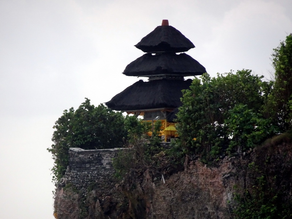 Three-roof pavilion at the Pura Luhur Uluwatu temple, viewed from the Amphitheatre