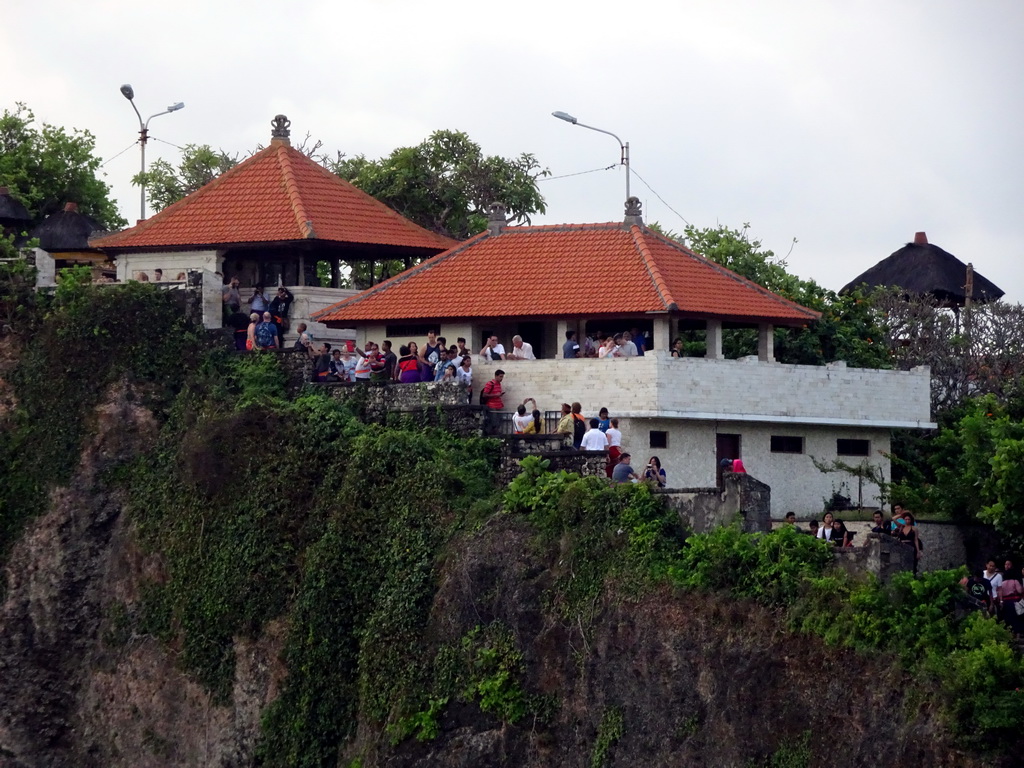 Pavilions at the Pura Luhur Uluwatu temple, viewed from the Amphitheatre