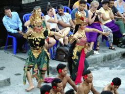 Rama and Sita during Act 1 of the Kecak and Fire Dance at the Amphitheatre of the Pura Luhur Uluwatu temple