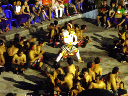 Haruman during Act 4 of the Kecak and Fire Dance at the Amphitheatre of the Pura Luhur Uluwatu temple, by night