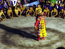 Giant during Act 4 of the Kecak and Fire Dance at the Amphitheatre of the Pura Luhur Uluwatu temple, by night