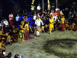 The end of the Kecak and Fire Dance at the Amphitheatre of the Pura Luhur Uluwatu temple, by night