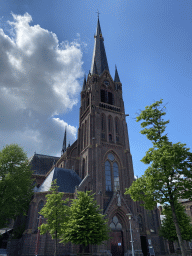 Left front of the Sint-Laurentiuskerk church at the Dorpsstraat street