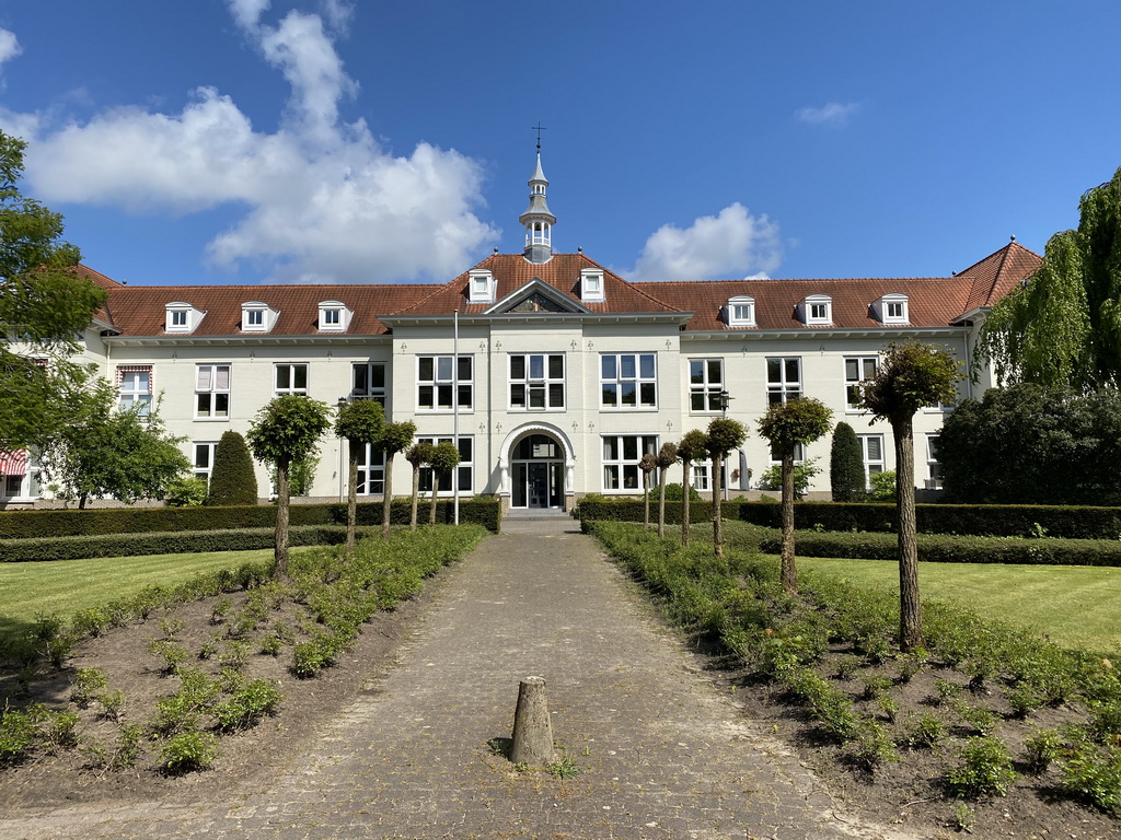 Building of the former Laurensziekenhuis hospital at the Laurenspark street at Breda, viewed from the Ulvenhoutselaan