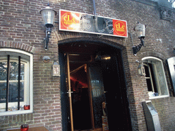 Front of the Spanish tapas restaurant eLe at the Oudegracht canal