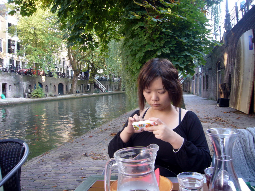 Miaomiao at the Spanish tapas restaurant eLe at the Oudegracht canal
