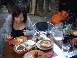 Miaomiao at the Spanish tapas restaurant eLe at the Oudegracht canal