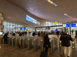 Interior of the Rotterdam Central Railway Station at Rotterdam