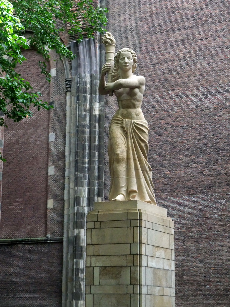 Resistance Monument at the Domplein square, and the Dom Church