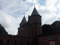 Towers of the buildings at the Stalplein square at the De Haar Castle