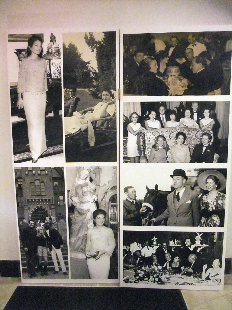 Old photographs of famous people visiting the De Haar Castle