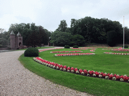 The Grand Cour garden at the De Haar Castle