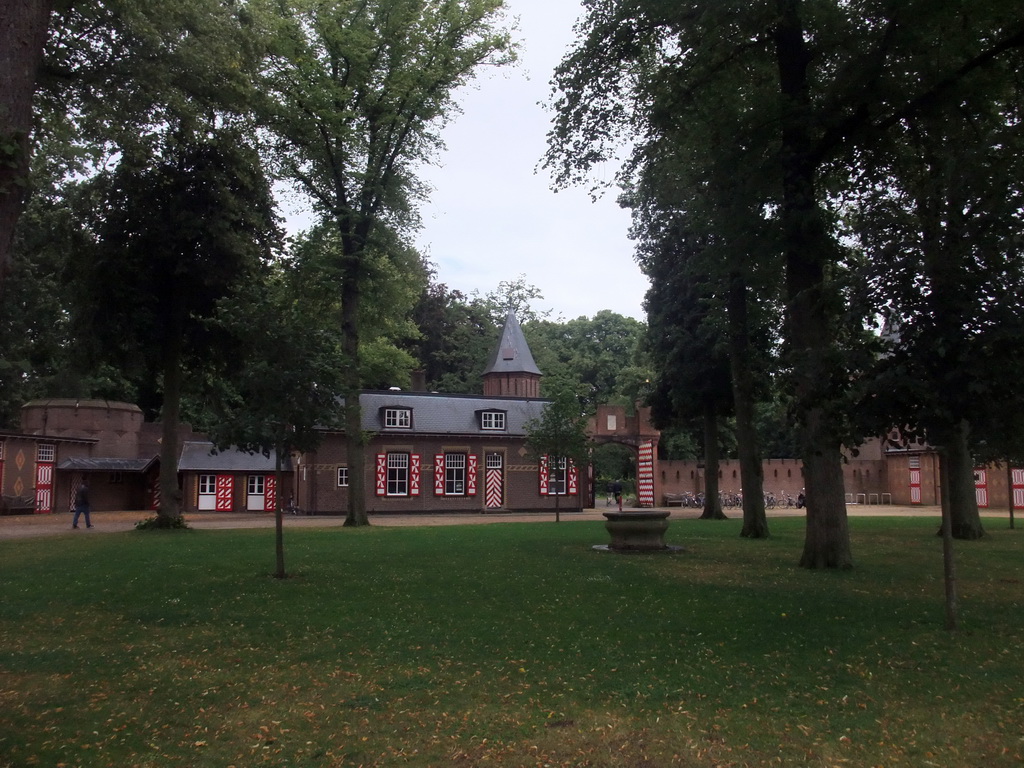 Buildings at the Stalplein square at the De Haar Castle