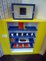 Closet with Nijntje items at the Exhibit Room at the ground floor of the Nijntje Museum