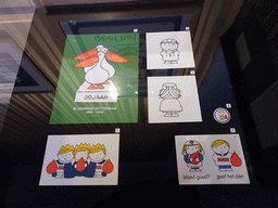Drawings by Dick Bruna about the doctor at the Hospital Room at the ground floor of the Nijntje Museum