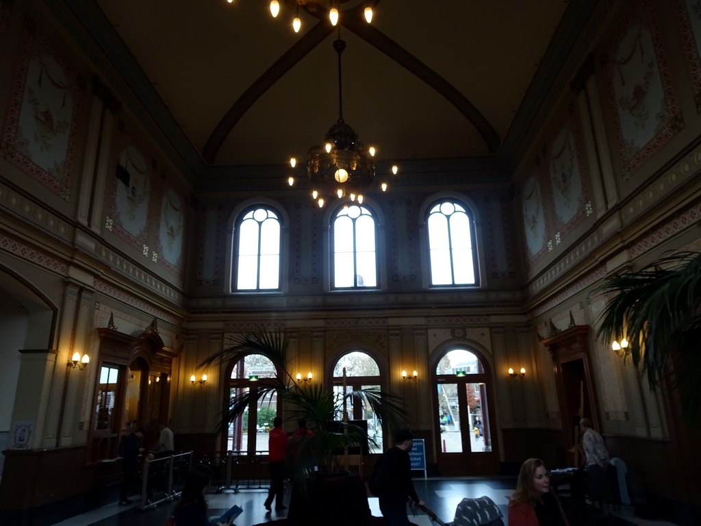 Interior of the main hall of the Maliebaanstation building of the Spoorwegmuseum