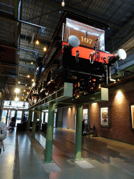 Old train at the entrance hall of the Spoorwegmuseum