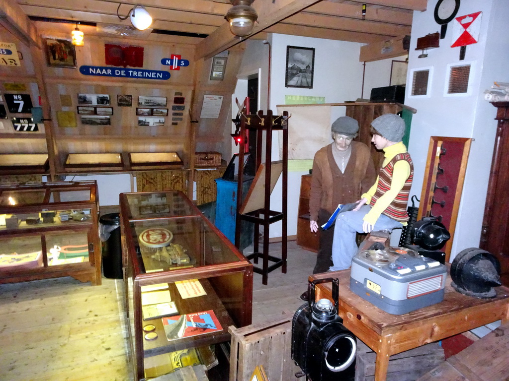 Interior of Opa`s Museum at the Spoorwegmuseum