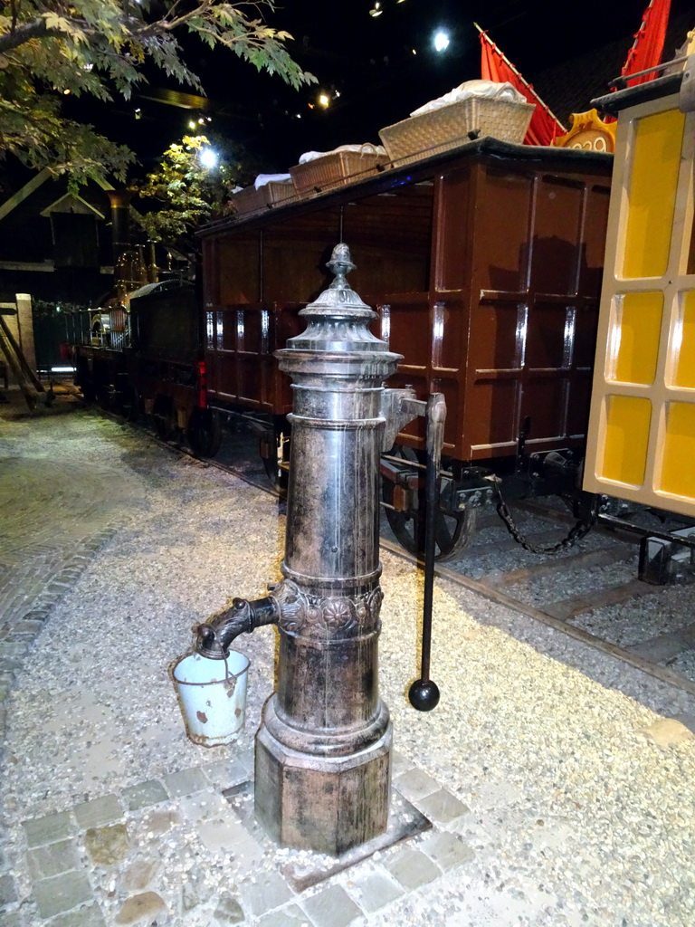 Water pump at the Grote Ontdekking attraction at the Spoorwegmuseum