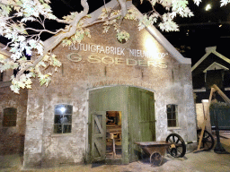 Front of the Nieuwhoop carriage factory at the Grote Ontdekking attraction at the Spoorwegmuseum