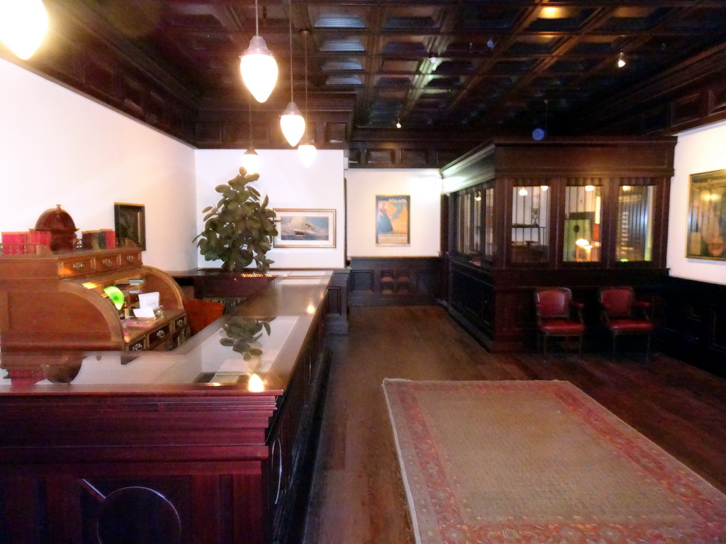 Lobby at the Droomreizen attraction at the Spoorwegmuseum