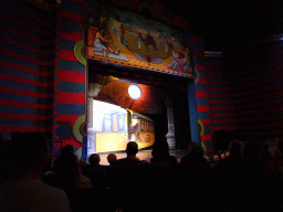 Interior of the Stoomtheater at the Droomreizen attraction at the Spoorwegmuseum, during the show