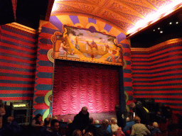 Interior of the Stoomtheater at the Droomreizen attraction at the Spoorwegmuseum, right after the show