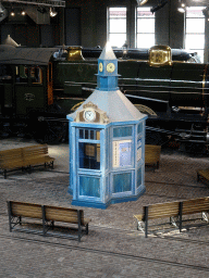 Kiosk at the Werkplaats hall of the Spoorwegmuseum, viewed from the upper walkway