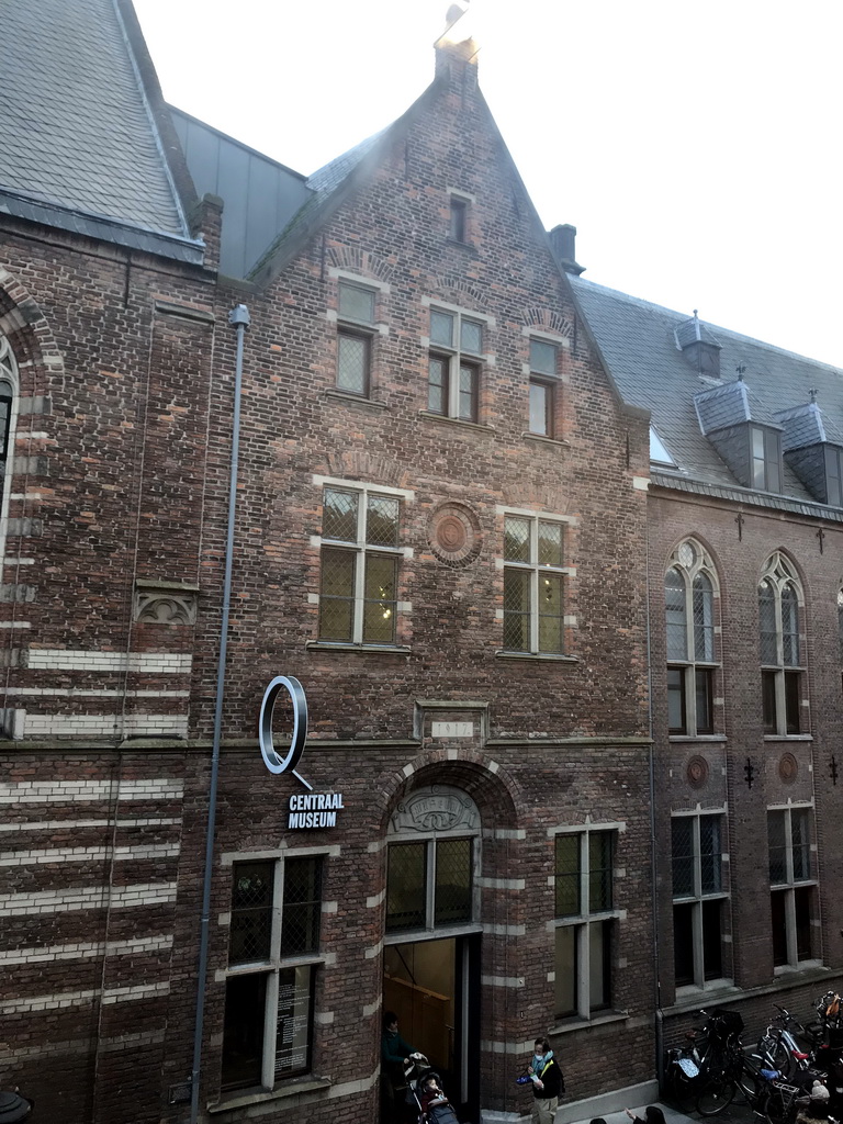 Front of the Centraal Museum at the Agnietenstraat street, viewed from the upper floor of the Nijntje Winter Museum