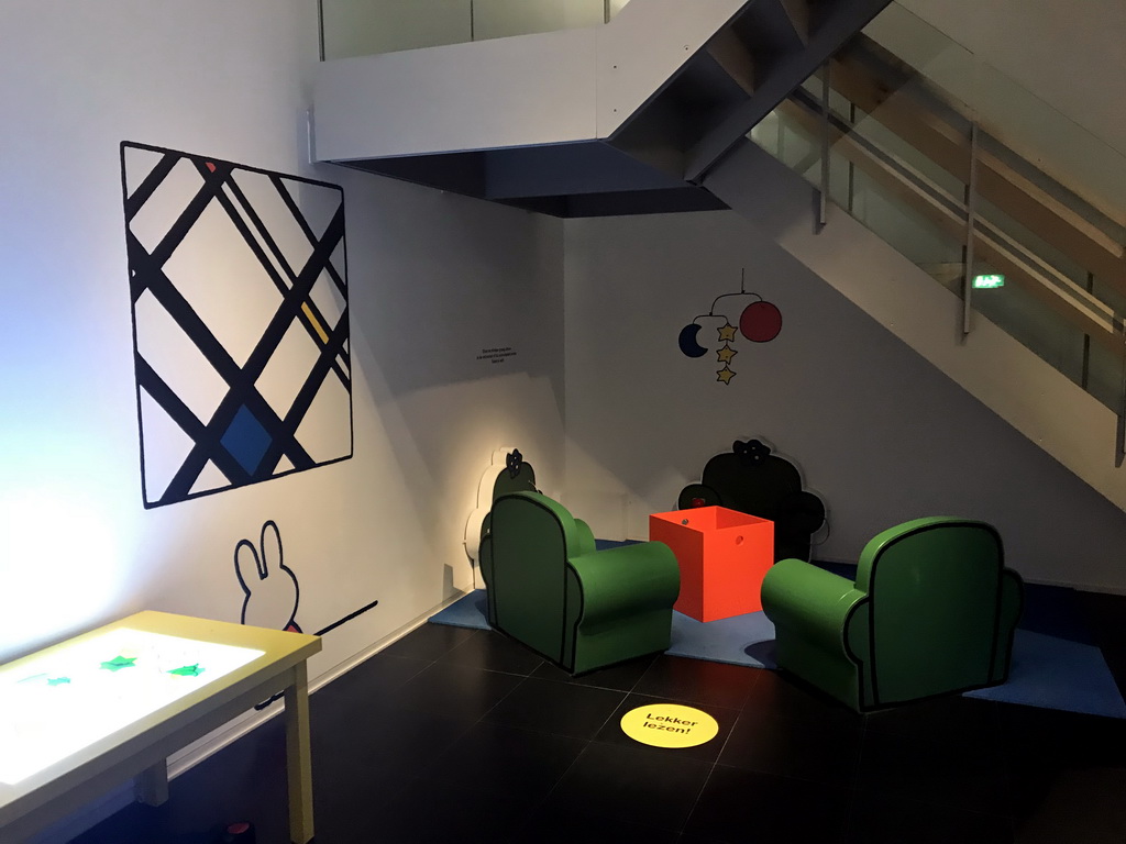 Seating area at the Museum Room at the ground floor of the Nijntje Winter Museum