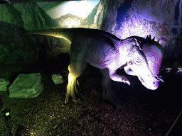 Pachycephalosaurus statue at the World of Dinos exhibition at the Jaarbeurs building