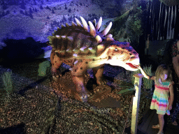 Ankylosaurus statue at the World of Dinos exhibition at the Jaarbeurs building