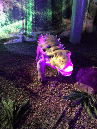 Ankylosaurus statue at the World of Dinos exhibition at the Jaarbeurs building