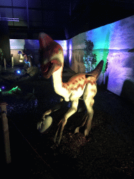 Oviraptor statues at the World of Dinos exhibition at the Jaarbeurs building