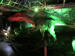 Spinosaurus statue at the World of Dinos exhibition at the Jaarbeurs building