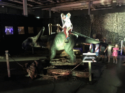 Protoceratops statue at the World of Dinos exhibition at the Jaarbeurs building