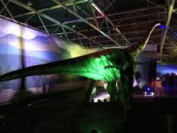 Diplodocus statue at the World of Dinos exhibition at the Jaarbeurs building