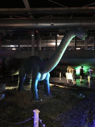 Diplodocus statue at the World of Dinos exhibition at the Jaarbeurs building