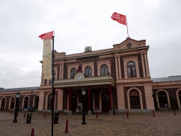 Front of the Maliebaanstation building of the Spoorwegmuseum at the Maliebaanstation square