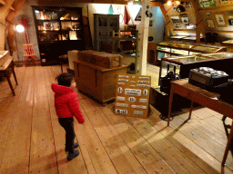 Max at Opa`s Museum at the Spoorwegmuseum