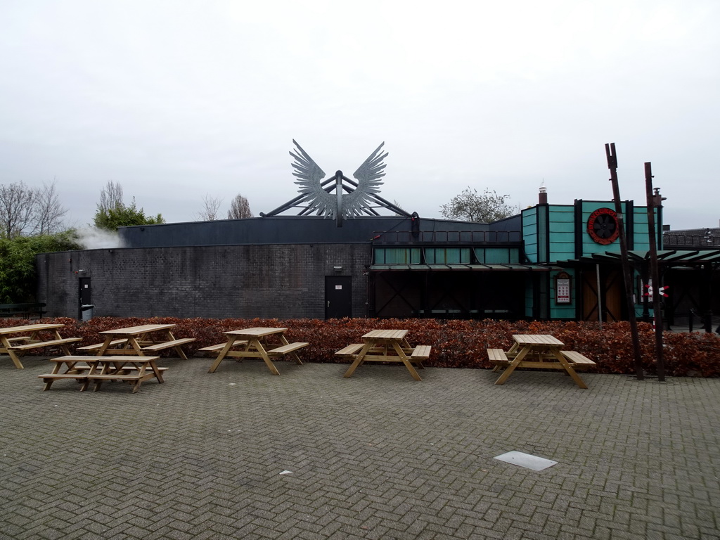 Front of the Vuurproef attraction at the Spoorwegmuseum