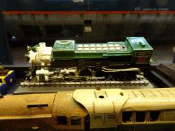 Scale model of a train at the Modellenmagazijn exhibition at the Spoorwegmuseum
