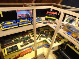 Scale models of trains at the Modellenmagazijn exhibition at the Spoorwegmuseum