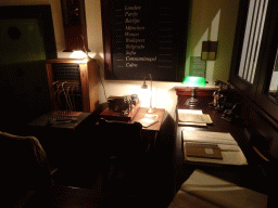 Office at the lobby at the Droomreizen attraction at the Werkplaats hall of the Spoorwegmuseum