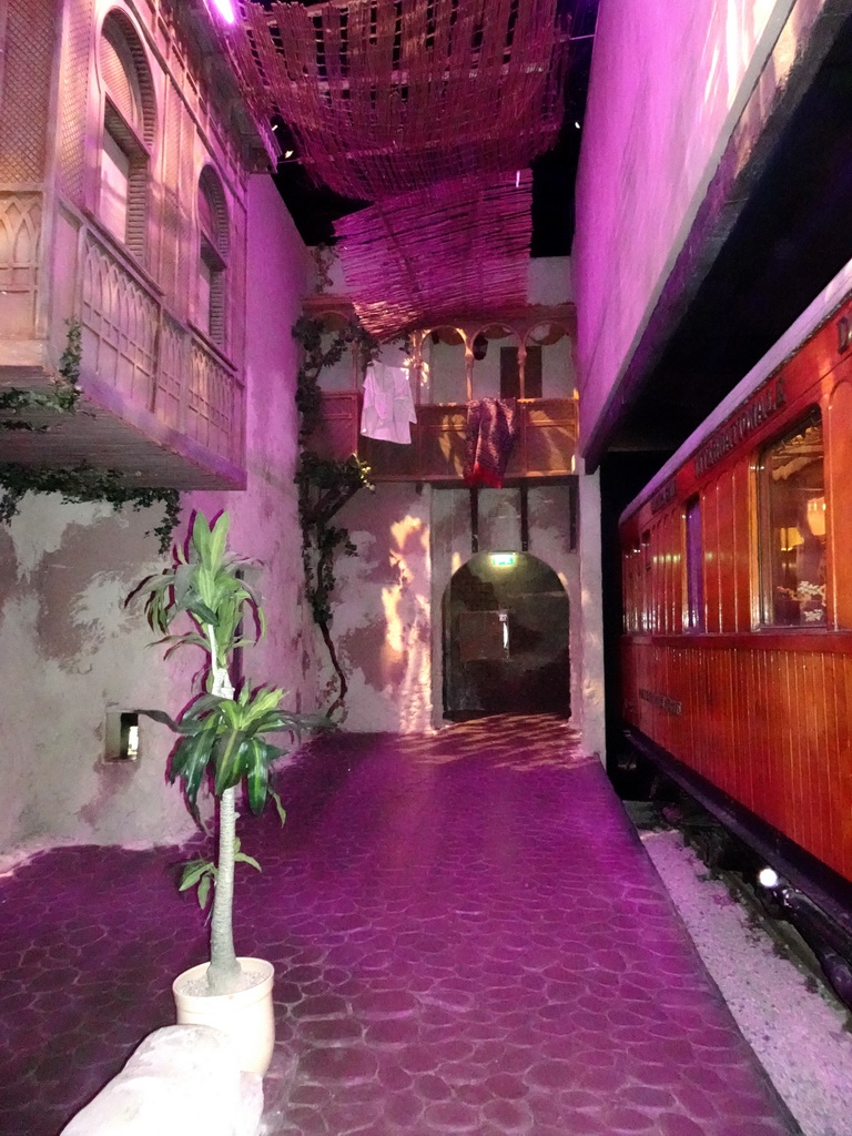 Alley at the Droomreizen attraction at the Spoorwegmuseum