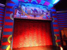 Stage of the Stoomtheater at the Droomreizen attraction at the Spoorwegmuseum, right before the show