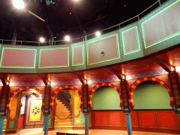 Interior of the Stoomtheater at the Droomreizen attraction at the Spoorwegmuseum, right before the show