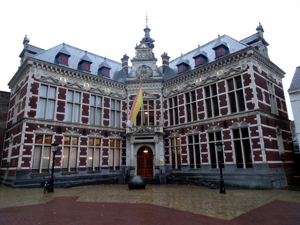 Front of the Academiegebouw building at the Domplein square
